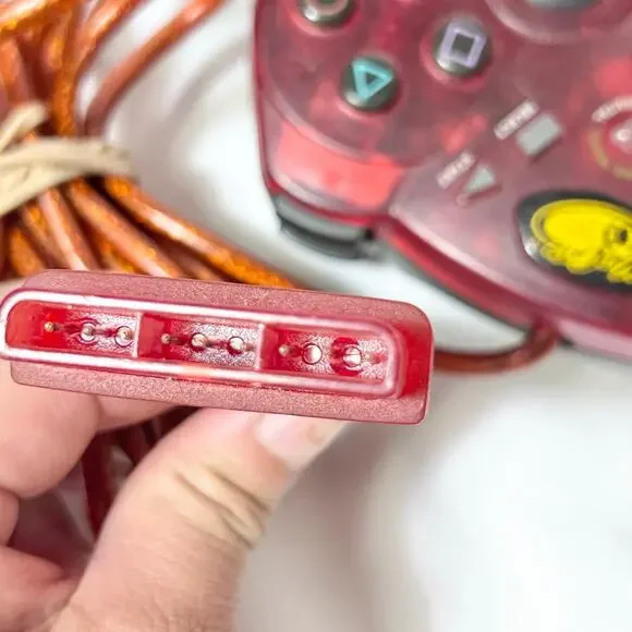 Mad Catz PS2 Dual Force 2 Pro Turbo Controller Red Playstation 2 Wired Working - Picture 11 of 11